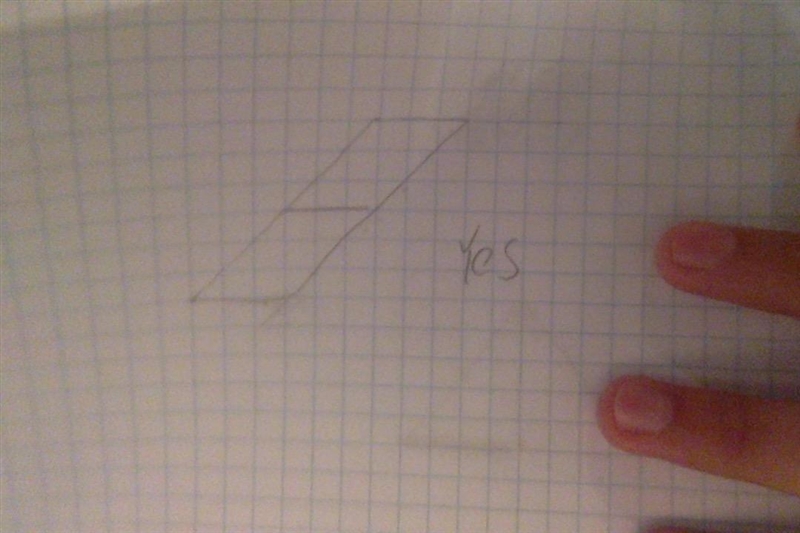 True or False? A parallelogram with opposite congruent sides of 6 feet and 3 feet-example-1