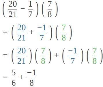 (20/21-1/7) x 7/8 = ?-example-1