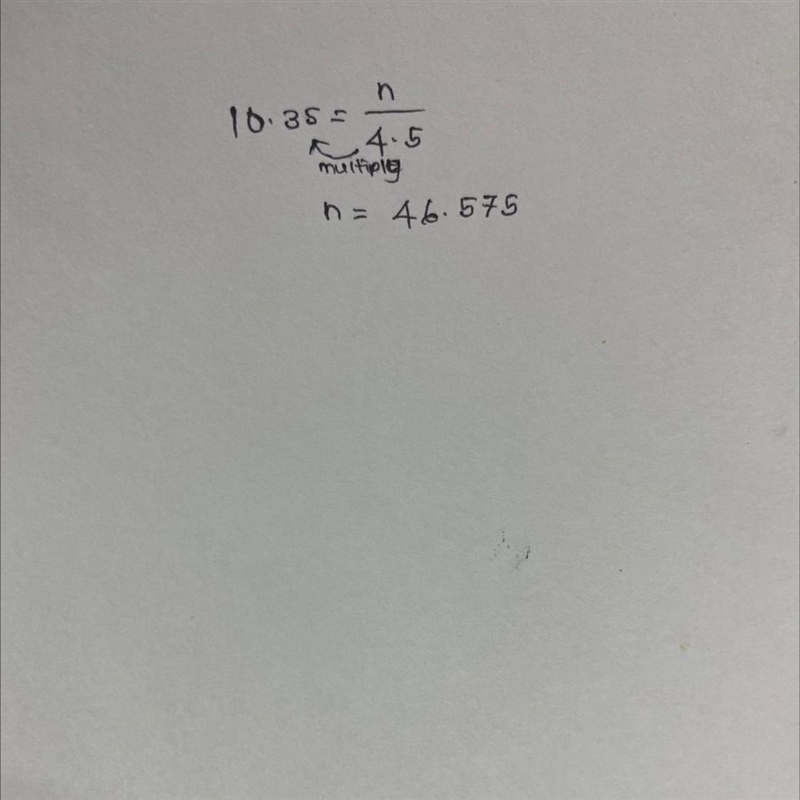 What is n if 10.35 = n/4.5-example-1