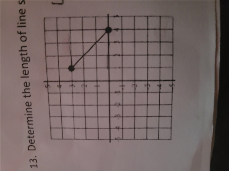 Determine the length of the line segment. Round your answer to the nearest tenth of-example-1