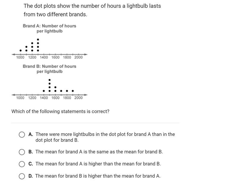 EXPERT HELP: EXPLAIN THE ANSWER AND DON'T GUESS Tell me the mean of each brand-example-1