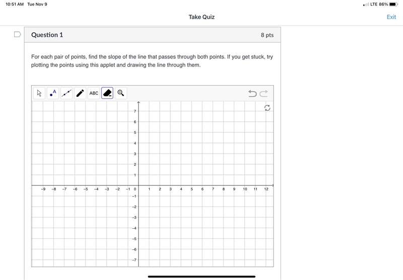 Pls help! I need the slope, I can plot the points!-example-2