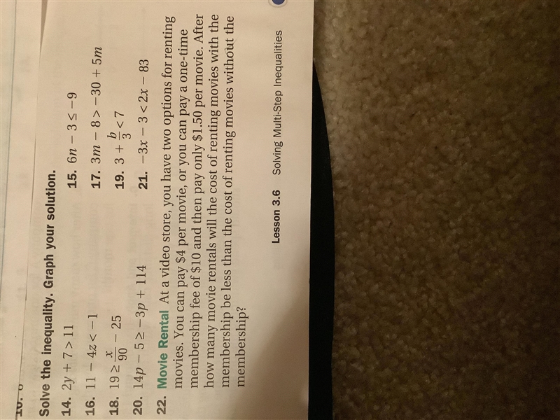 8th pre-algebra Only do number 22! Worth 10 points please help-example-1