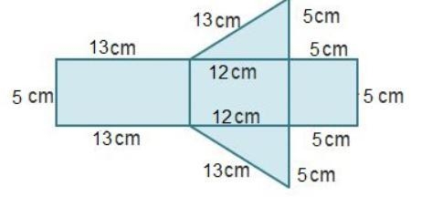 What is the surface area of the solid that this net can form? A. 106 square centimeters-example-1