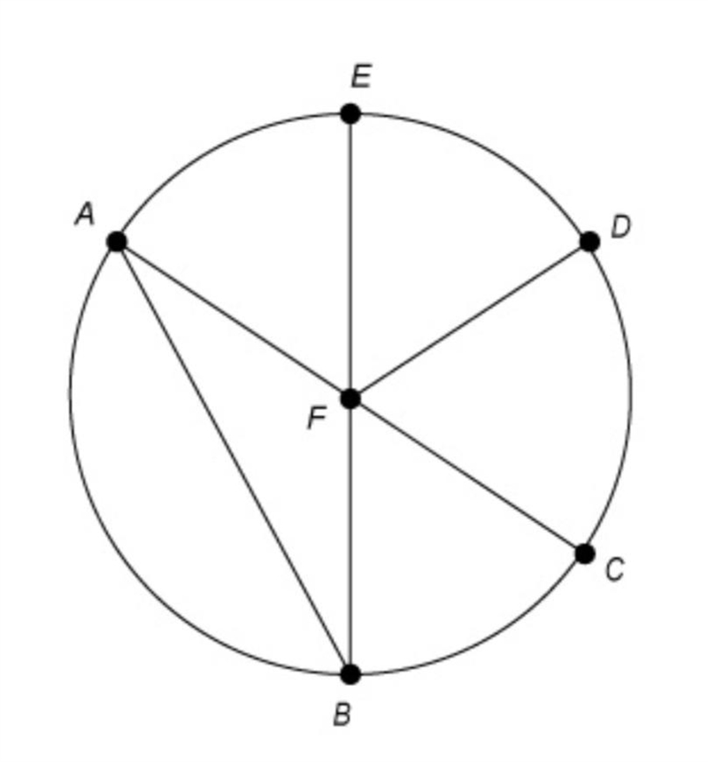 The length of AC⎯⎯⎯⎯⎯ is 10 inches. What is the length of FA⎯⎯⎯⎯⎯ ? 5 in. 8 in. 10 in-example-1