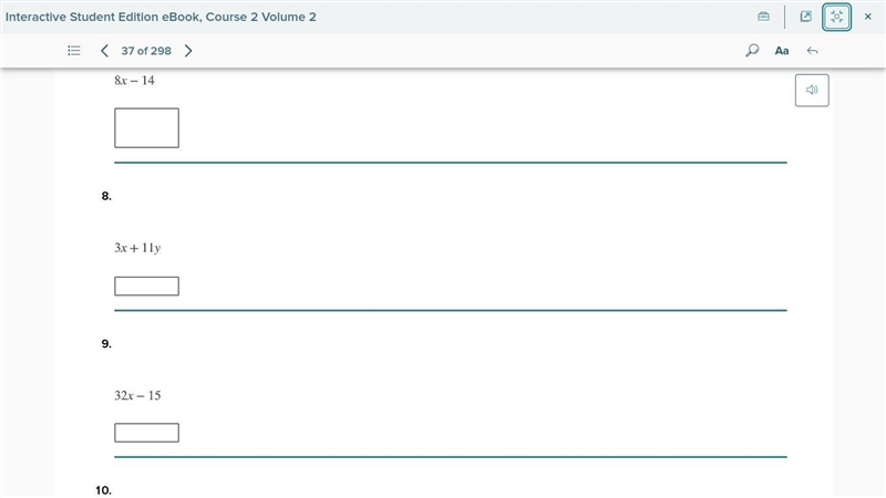 For 7-15, factor each expression. (if it cant be, then put CBF)(if you dont know it-example-1