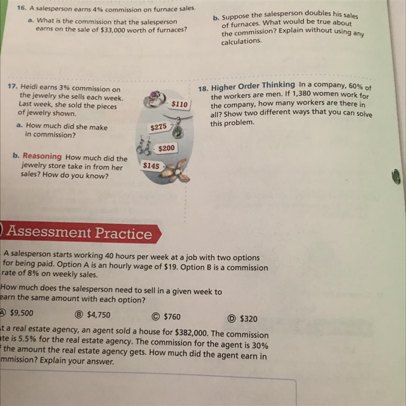 Only answer 16, and 17 and show how you set up the problems-example-1