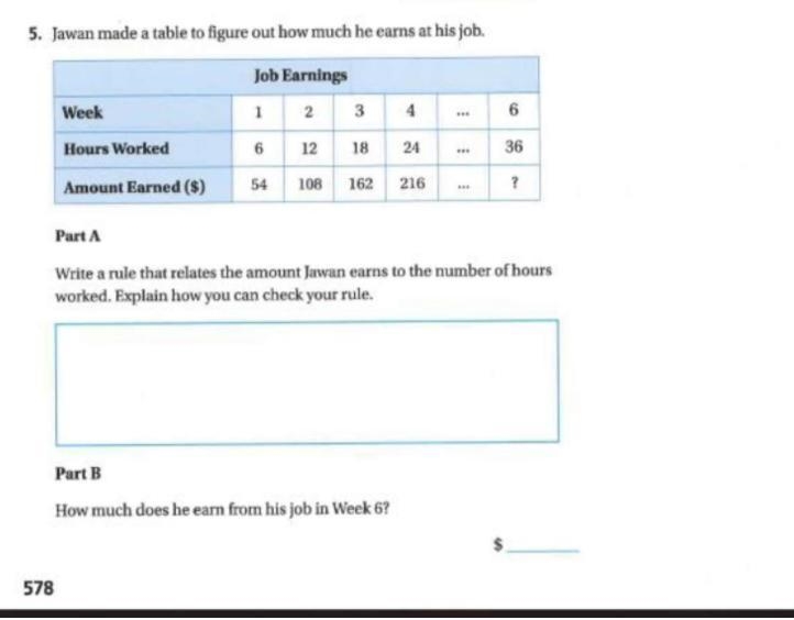 Jawan made a table to figure out how much he earns at his job (image below)-example-1