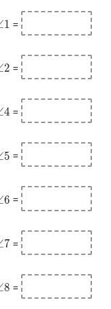 Line x || line y. Find the measure of each angle.-example-2