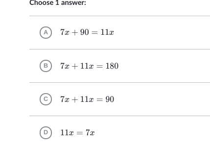 Which equation can be used to solve for x in the following diagram?-example-1