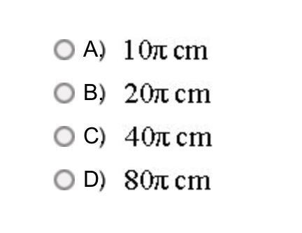 The wheel on a bicycle has a diameter of 20 centimeters. What is the length of the-example-1