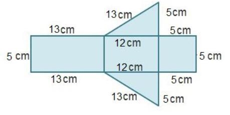 What is the surface area of the solid that this net can form? A. 106 square centimeters-example-1