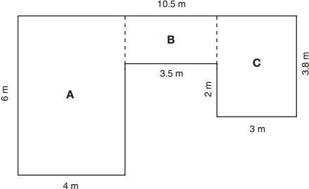 Find the area of the figure and choose the appropriate result.-example-1