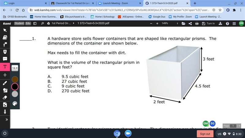 A hardware store sells flower containers that are shaped like rectangular prisms. The-example-1