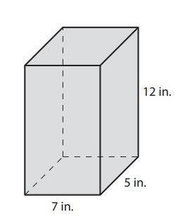 Find the volume of this prism, please A 35 cubic inches B 144 cubic inches C 420 cubic-example-1