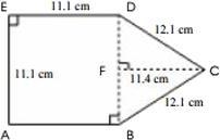 Find the area of the following figure and choose the appropriate result.-example-1