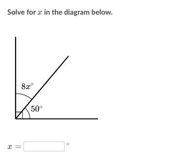 Solve for x in the diagram below.-example-1