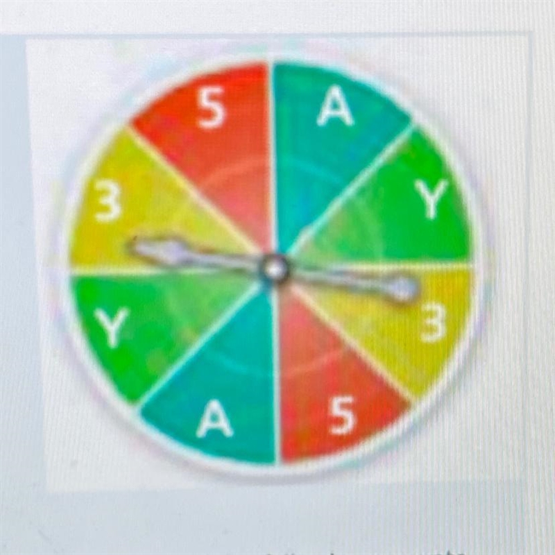 Murray spins the pointer of the spinner shown in the image. Which of the following-example-1