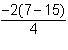 What is the value of -4 -2 2 4-example-1