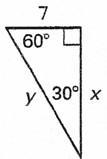 Referring to the figure, find the unknown length x.-example-1