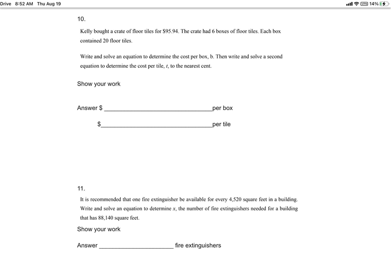 Somebody help me with questions 10 and 11 I’ll appreciate!-example-1