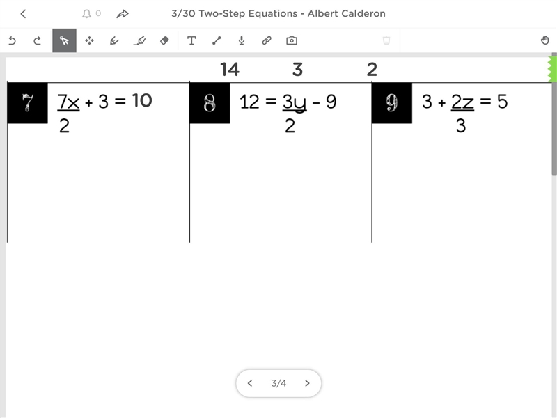 How do you solve these problems using Two-Step Equations. You will get 65 points if-example-3