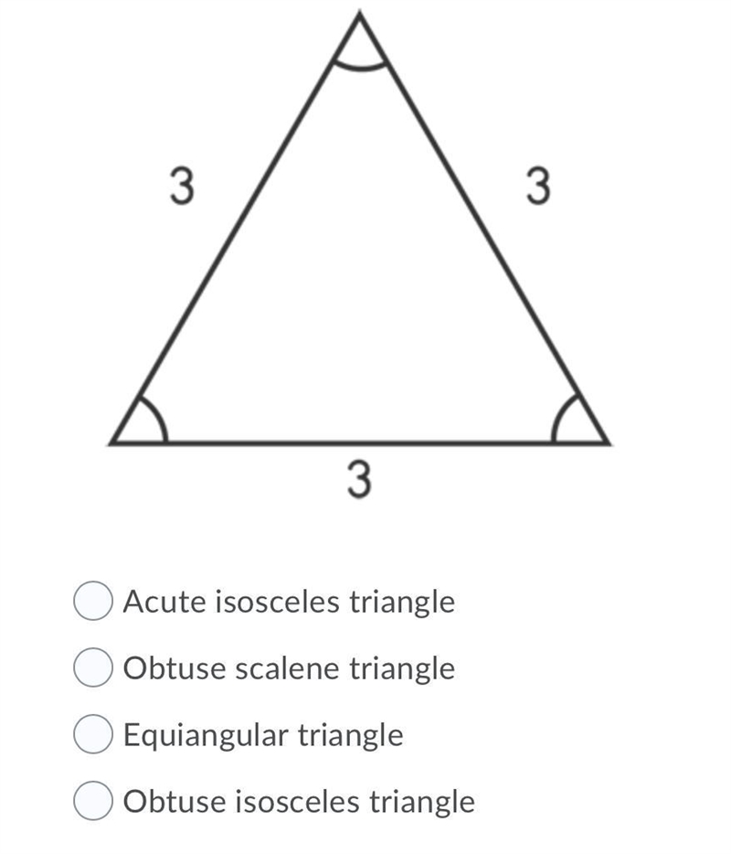 Use what you know about triangles to classify this triangle.-example-1