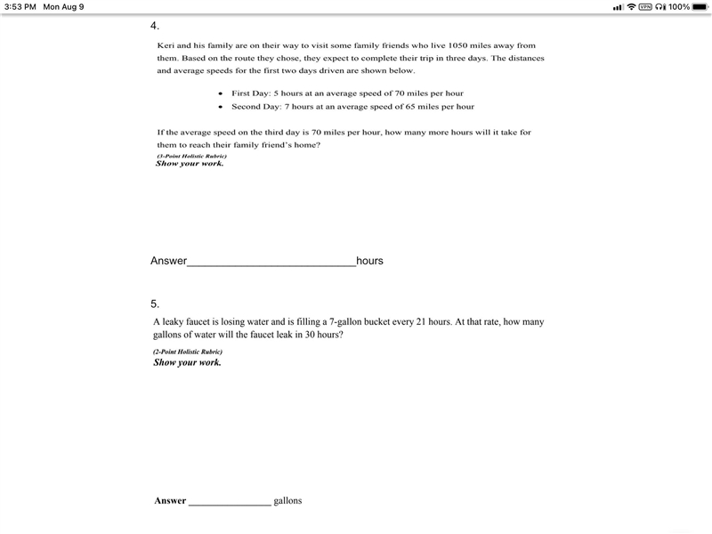 Can someone please help with questions 4 and 5 and explain it to me I’ll appreciate-example-1