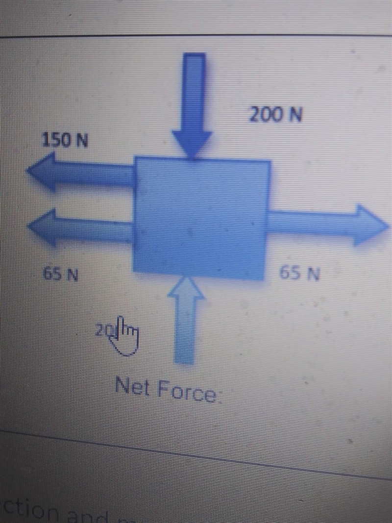 What is the net force?(please don't forget the direction and magnitude)​-example-1