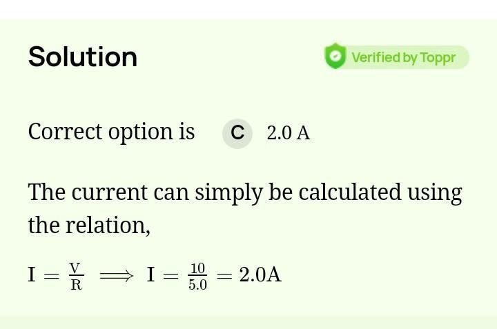 calculate the magnitude of the current through a resistor of 5ohm when the voltage-example-1