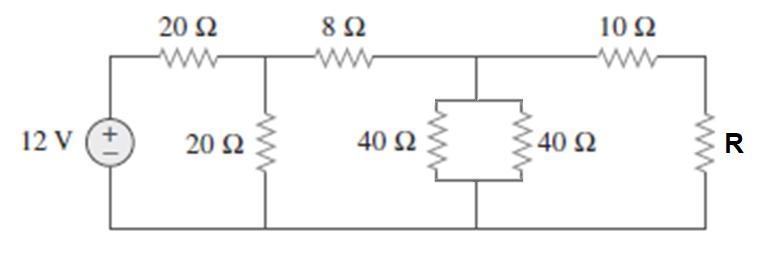 Consider the circuit shown in the figure. Determine (a) the current in the 40 Ω resistor-example-1