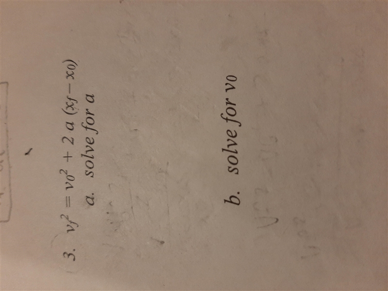 PLEASE HELP ME WITH THIS PHYSICS QUESTION PLSSS!!! Vf^2 = v0^2 + 2a (xf -x0) Solve-example-1