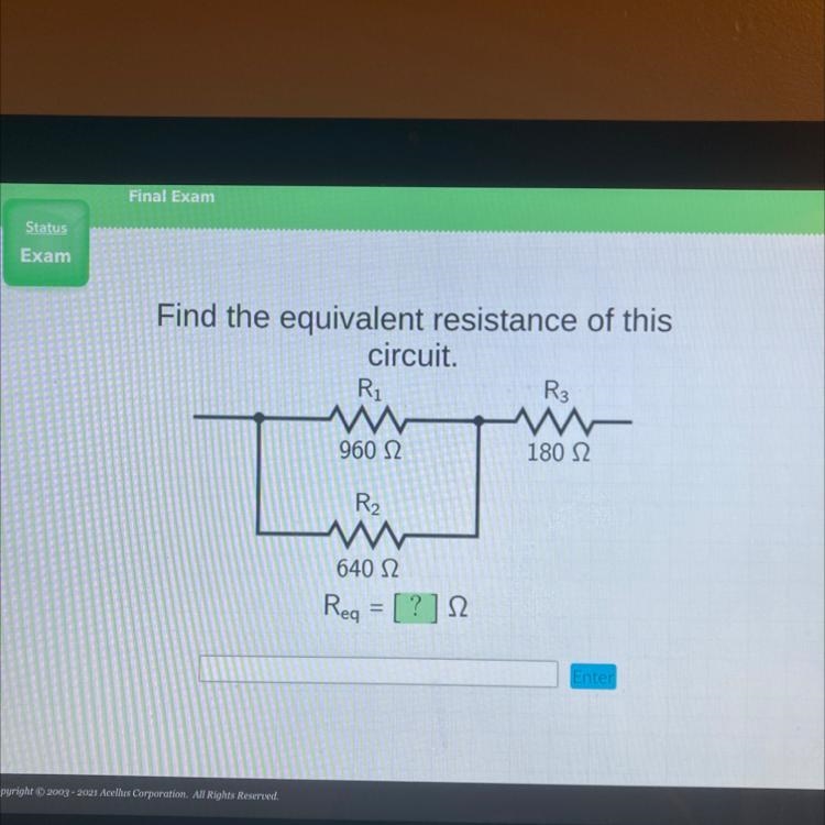 Find the equivalent resistance of this circuit-example-1