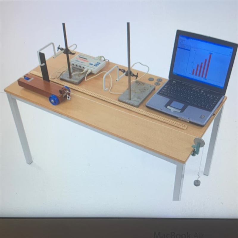 PLEEEASE HELLPPP!!!! In the experimental setup shown, a car has one end of a string-example-1