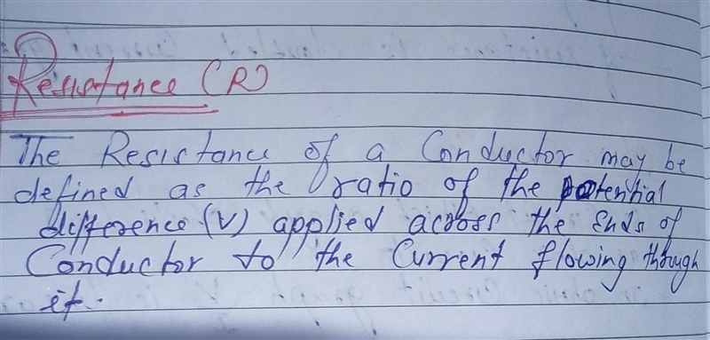 8. Define resistance and resistivity and also give the relation between them. Explain-example-3