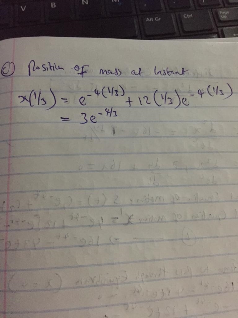 A mass weighing pounds is attached to a spring whose constant is lb/ft. The medium-example-3