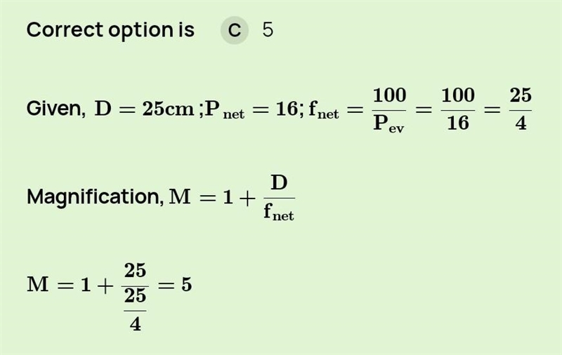 4 (a) (1) Which lens is a converging lens with the greatest power? OOIY 回A B OD (ii-example-1