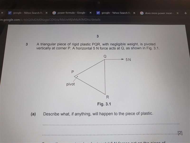 What happens to the piece of plastic?-example-1