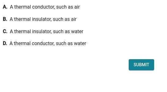 What type of material does not transfer heat well?-example-1