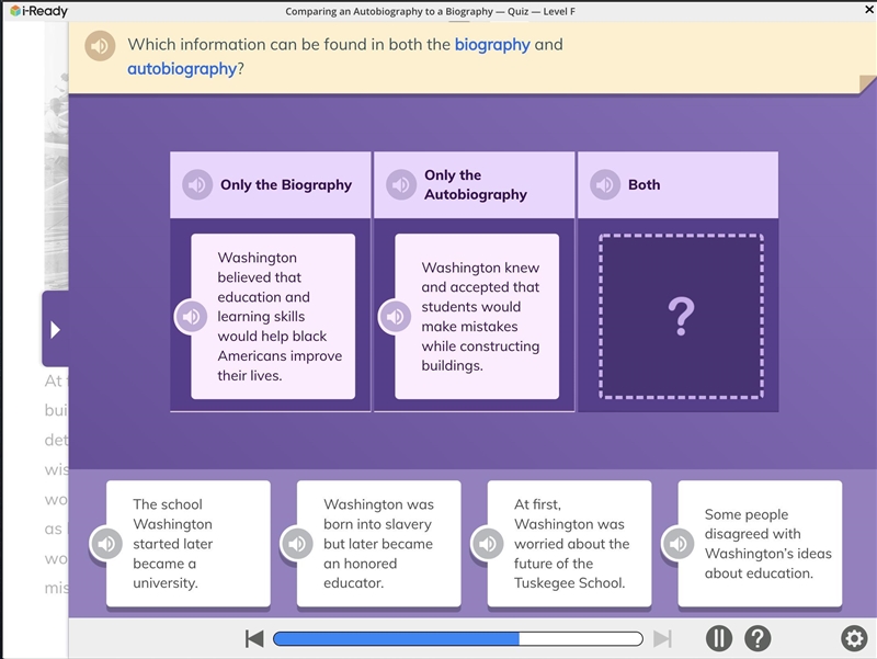 Which information can be found in both the biography and autobiography?-example-1