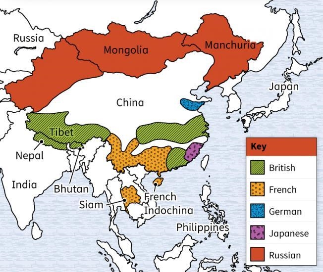 What is being illustrated in the map regarding U.S. imperialism (30 POINTS) A) non-example-1