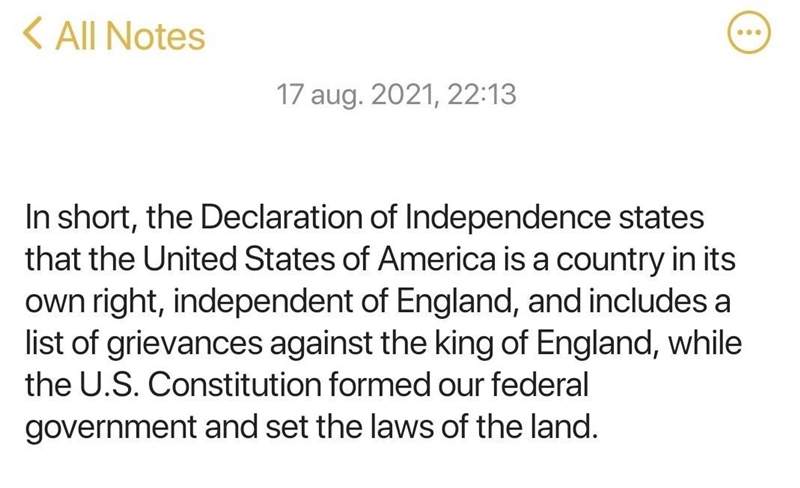 How is the united states and the declaration of independence related-example-1