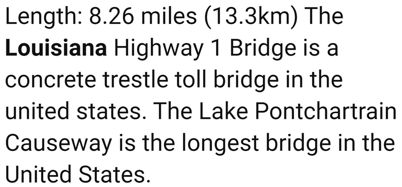 Which state has the longest bridge in the united states?-example-1