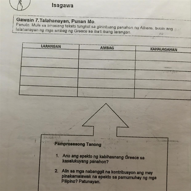 Points:30 CARAN AMBAG KAHALAGAHAN-example-1