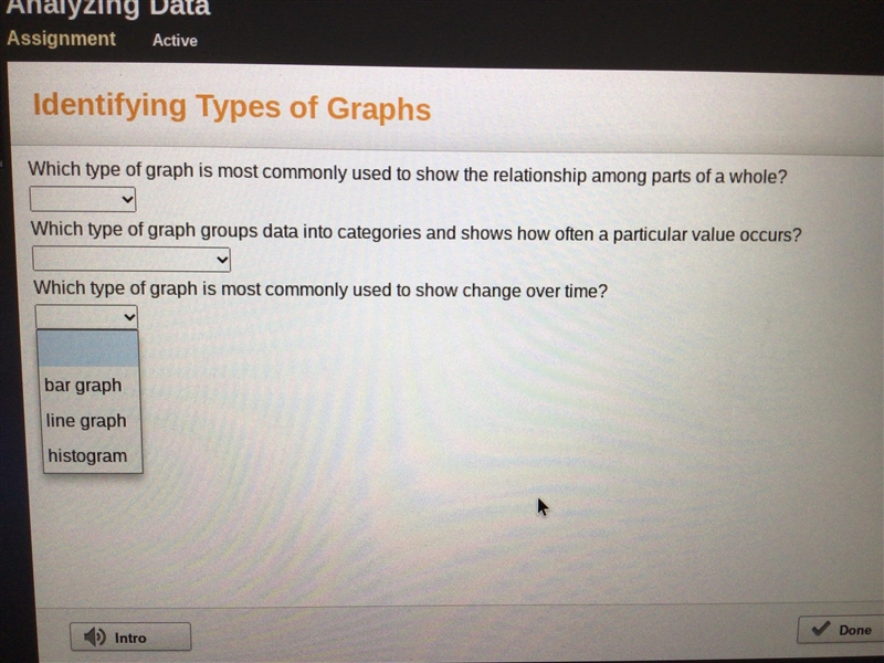 Which type of graph is most commonly used to show the relationship among parts of-example-3