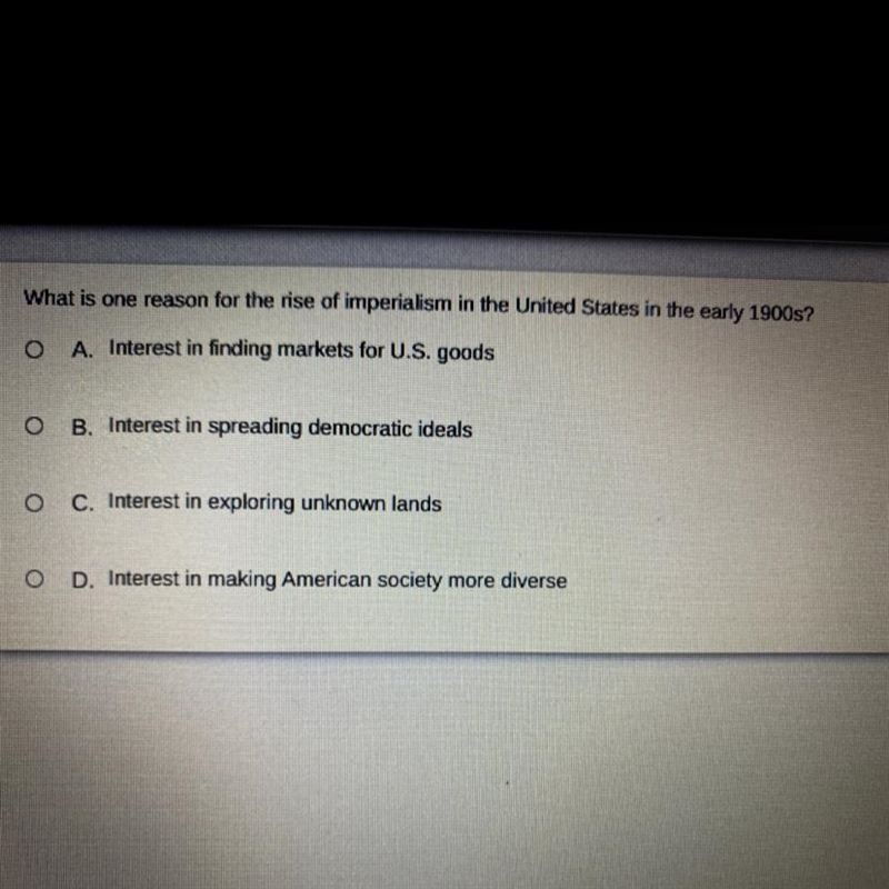 Quick multiple choice question on imperialism.-example-1