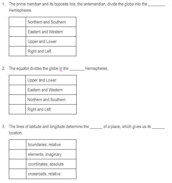 Part C Place an X next to the correct answer that fills in the blank.-example-1