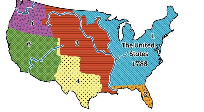 Use the map to answer the question. Which area of the map identifies Texas? What important-example-2