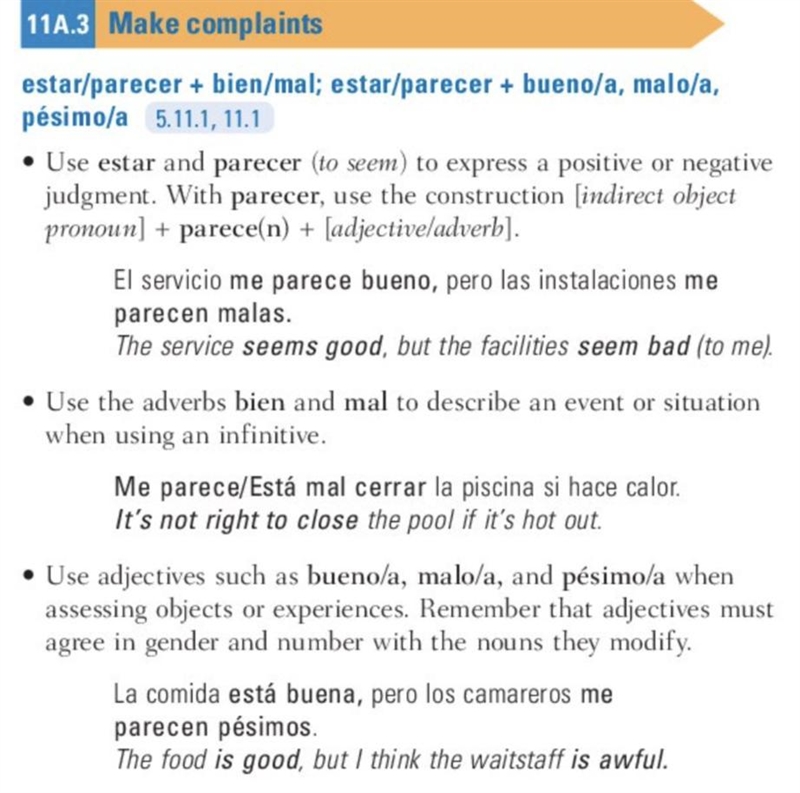 Me parece ______ dar información falsa. Me _______ bastante malas. Hay un restaurante-example-1