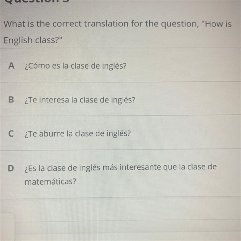 Please help me What is the correct translation for the question, “ How is English-example-1